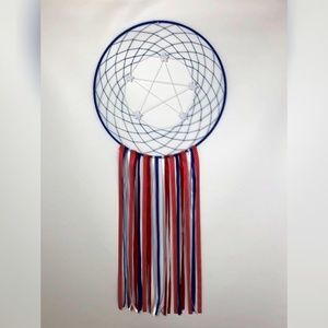 American Flag Themed Macrame Wall Hanging